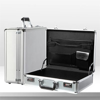 Valise latérale rigide en aluminium Valise de transport robuste texturée avec mousse personnalisée et impression du logo
