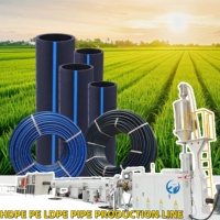 Ligne de production de tuyaux d'irrigation agricoles en polyéthylène, machines de fabrication de tuyaux PE
