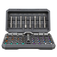Jeu de tournevis à cliquet multifonctionnel 24-en-1 pour la maison, en acier S2 haute dureté, clé polyvalente, outils multi-usages transfrontaliers