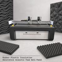 Máquina de Corte por Vibración CNC para Paneles de Espuma Acústica Decorativa, Aislante, de Plástico y Goma con Espesor de 1-200 mm