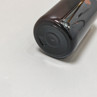Vente flash - Bouteille de shampooing en PET de 320 ml, bouteille en plastique ronde ambrée avec pompe à lotion pour le lavage du corps, soins personnels, OEM personnalisé