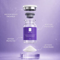 Профессиональная ампула DRHG Water Glow с увлажняющим барьерным эффектом для гладкой и упругой кожи, 5 мл, 5 флаконов