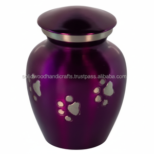 Urnes en laiton de haute qualité pour chats et chiens Urnes commémoratives funéraires pour animaux de compagnie pour cendres de chat et de chien Urnes en gros à bas prix - Product Image 1