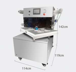 Máquina Selladora de Envases al Vacío con Sistema de Inyección de Nitrógeno para Bandejas de Alimentos y Sellado de Paquetes con MAP - Product Image 4
