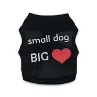 Vêtements pour chien, débardeur respirant en polyester pour l'été, style moderne, t-shirt imprimé pour chiot, t-shirt sans manches pour chiot, pour chiens
