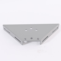 Support d'angle moderne en acier inoxydable épaissi à six trous pour fixation de chaise de table Triangle plat plaque de support salon