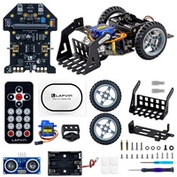 Kit de Mecánico de Autos Inteligente LAFVIN MicroBit con Tutoriales Detallados (Sin Placa Micro Bit), Proyecto de Robótica STEM para Microbit