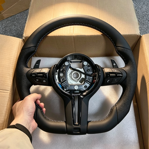 Volante Deportivo Ergonómico y Confortable para <span class=keywords><strong>BMW</strong></span> F30 E90 M3 <span class=keywords><strong>M5</strong></span> F07 F40 F80 X1 X2 X3 X4 con Costuras Cosidas a Mano, Fácil Instalación - Product Image 1