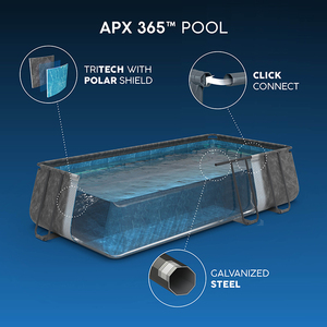 Piscina <span class=keywords><strong>Bestway</strong></span> 561KG Rectangular 30045L Grande con Marco de Acero Metálico, Piscina Familiar de PVC Portátil para Jardín, Piscina Elevada para Exteriores - Product Image 4