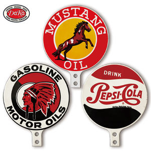 Panneaux en métal <span class=keywords><strong>vintage</strong></span>, best-seller, vente en gros, moteur indien, émail, porcelaine - Product Image 5