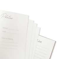 Livre de grossesse personnalisé imprimé avec spirale pour maman et bébé, carnet de notes à mémoire de maternité, journal personnalisé pour maman