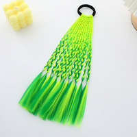 Perruque Tresse de Queue de Cheval Ailes Volantes Mignonnes Brillantes pour Enfants, Fête et Spectacle, Vente en Gros