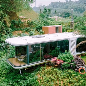 Nuova casa Mobile di lusso portatile espandibile Mobile per il massaggio del caffè per le vacanze Hotel, nuova cabina spaziale innovativa - Product Image 3