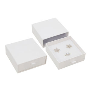 Изготовленный на заказ логотип бумажный выдвижной ящик коробка ювелирные изделия Упаковочные кольца подарок белый картон ювелирные изделия упаковочные коробки с ручкой - Product Image 4