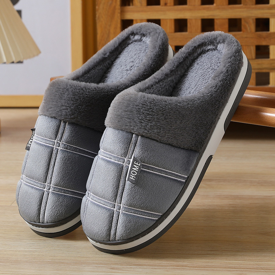 Men's l slippers, new gray color