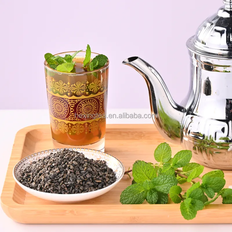 אבק שריפה תה 3505AA עבור מרוקו סין אורגני ירוק תה