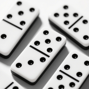 Juego de Dominó Doble Nueve de Acrílico Ecológico de 2 y 3 Capas, Blanco y Negro, con Logotipo Personalizado de Fábrica XFL y Juego de Juguetes Personalizado - Product Image 2