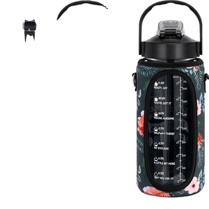 Bouteille d'eau en néoprène à réponse rapide porte-sac de bouteille d'eau de 40oz avec poche de téléphone à glissière avant - Product Image 4