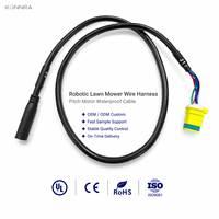 Câble de signalisation et d'alimentation en nylon étanche IP67 pour moteur de tondeuse robotisée personnalisée, pour nettoyage extérieur électronique