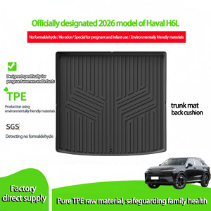 Tapis de coffre et protège-dossiers de siège en TPE sur mesure pour HAVAL <span class=keywords><strong>H6L</strong></span> 2026 - Imperméable, bord surélevé, certifié REACH et ANCAP, livraison rapide - Product Image 2