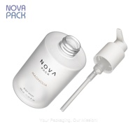 Bouteilles de gel douche et shampoing en plastique PET givré épais de 300 ml, 350 ml, 400 ml, bouteilles de savon liquide pour hôtel, bouteilles de shampoing et d'après-shampoing