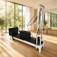 Machine de Pilates Reformer de qualité supérieure pour studio de yoga avec planche à ressort et système de poulies à corde réglable pour salle de sport commerciale