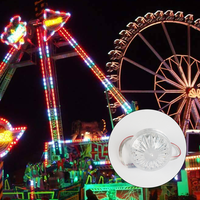 Lampes LED RGB programmables 60 mm 24 V, en plastique, pour manèges de fête foraine, thème carnaval, éclairage d'attractions, indice de protection IP65