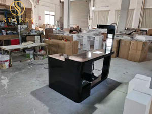 Table à ongles noire haute brillance de Style français classique <span class=keywords><strong>2022</strong></span> avec collecteur de poussière - Product Image 4