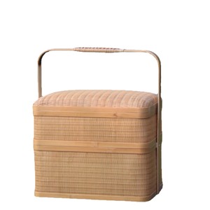 <b>Bamboo</b> Woven Food <b>Container</b> Rectangle Single Tier Handmade For Kitchen Use - Product Image 5