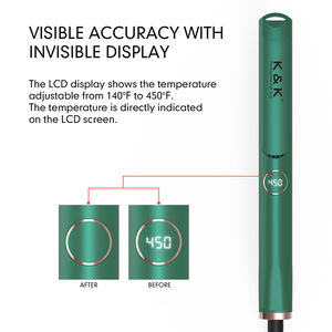 Vente en gros de <span class=keywords><strong>plaque</strong></span> en titane lisseur électrique sec/humide chaleur rapide écran LCD marque privée <span class=keywords><strong>plancha</strong></span> électrique hôtel de ménage - Product Image 2