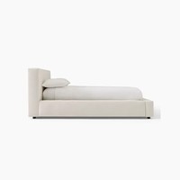 New Style Gepolstertes Holzbett Eiche Massivholz rahmen Kingsize-Bett