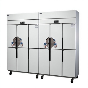 Congelador Vertical Comercial de Acero Inoxidable de Seis Puertas para Cocina de Restaurante, Modelo FR-A-6D-FZ, Material de Acero Inoxidable de Alta Calidad - Product Image 3