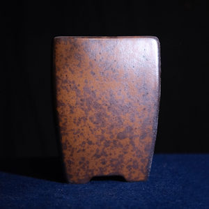 Handmade Square Purple <b>Clay</b> Bonsai <b>Pot</b> Wood Fired Creative Antique Style Planter - Product Image 4