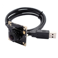 Módulo de Cámara USB Smeiker 3MP WDR 1920x1080 H.264 MJPEG 30FPS Mini Cámara Web UVC con Lente Ojo de Pez de 180 Grados para Cajeros Automáticos, Robots y Quioscos, Plug & Play