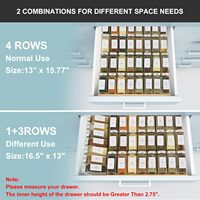 Bambou 4 Niveaux Étagères À Épices Plateau Assaisonnement Conteneurs Porta Temperos Épice Tiroir Organisateur Avec 24 Pots À Épices Pour La Cuisine