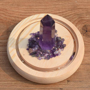 Nouveau Style LED Cristal Supports <span class=keywords><strong>De</strong></span> Lampe Naturel Feng Shui Amour Cristal Image Art Collection Chandelier Bougeoir - Product Image 6