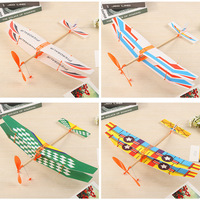 Enfants bricolage biplan planeur EPP mousse main lancer avion alimenté avion volant