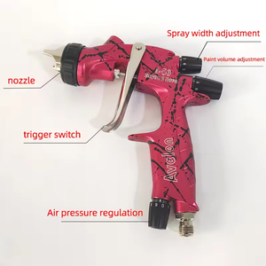 Aiwan AVALON A50 <span class=keywords><strong>Pistolet</strong></span> à <span class=keywords><strong>peinture</strong></span> automobile Corps de <span class=keywords><strong>pistolet</strong></span> forgé Aiguille en acier inoxydable Buse de 600ml <span class=keywords><strong>Pistolet</strong></span> à <span class=keywords><strong>peinture</strong></span> de 1.4mm - Product Image 3