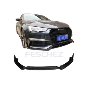 מחיר מיוחד פחמן סיבי פחמן קדמי מתאים audi a4/s4 סיבי פחמן קדמי ספוילר ערכת גוף 2017-2018 הקדמי פגוש ספוילר