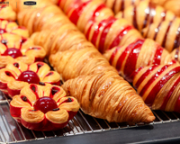 Circulation d'air chaud boulangerie pain électrique industriel boulangerie four à convection pour Croissant biscuits et biscuits