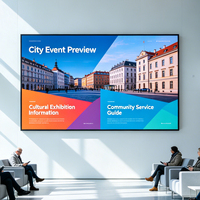 Pantalla LED Fija para Interiores con Paso de Píxeles Fino, Disponible en Tamaños Personalizados P1.0, P1.25, P1.538, P1.86, Video Wall LED a Todo Color para Proyectos Comerciales