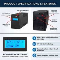 UPS Interactivo en Línea con/sin Batería, 4 Horas de Autonomía, Monofásico, Serie Future Star 800VA ACP