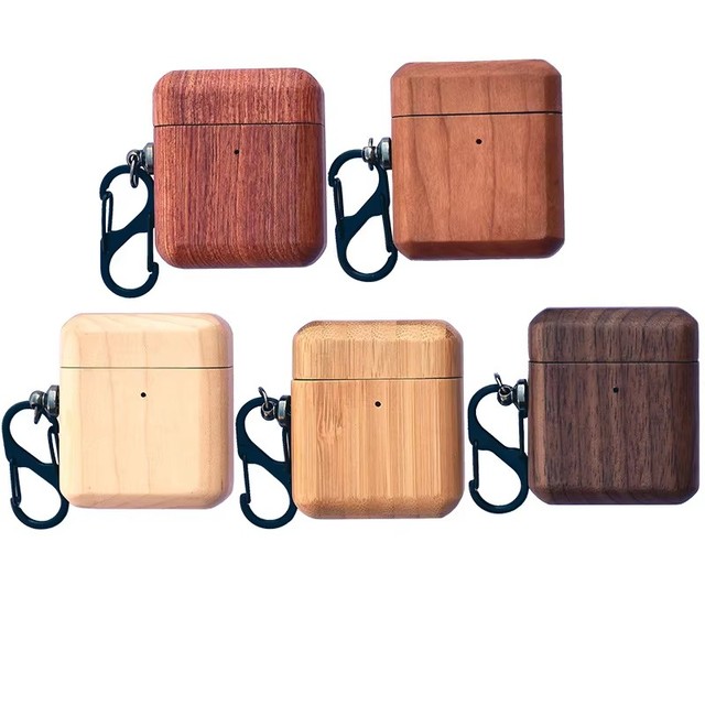 Custom Eco-Friendly Anti-Drop Real Wood Walnut Bamboo Cherry Rosewood Handmade Blank Case for 1 2 3 4 Pro Max