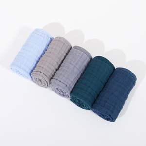 25*50cm 35*75cm 100% Cotton <b>Muslin</b> Soft <b>Baby</b> Bath Wash Cloths and Absorbent <b>Baby</b> Wipes for Newborns - Product Image 4