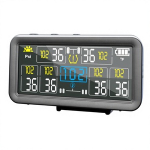 Monitor de Presión de Neumáticos Solar DIY TPMS para Camiones y Autocaravanas, con Carga Tipo C, Pantalla LCD de 4 <span class=keywords><strong>Pulgadas</strong></span> y Alarma en Tiempo Real - Product Image 3