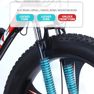 Vélo électrique tout-terrain 26 pouces, 2 roues, 350W, batterie lithium 36V, avec frein à câble, autonomie 60 km, pour les voyages, livraison gratuite - Product Image 5