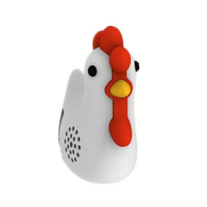Meilleure vente Haut-parleur en caoutchouc en forme de coq Haute <span class=keywords><strong>qualité</strong></span> sonore Musique Mini Rohs Haut-parleur sans fil en PVC personnalisé 3D - Product Image 5