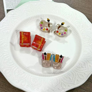 Dễ thương phim hoạt hình văn phòng phẩm kẹp tóc đồng hồ báo thức trường học xe buýt vẽ bút Acrylic nhỏ Clip trẻ em tóc mái bị hỏng Clip - Product Image 6