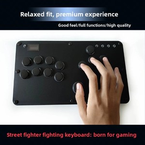 Joystick de Juego Ultrafino para Diestros, Hitbox <span class=keywords><strong>Street</strong></span> <span class=keywords><strong>Fighter</strong></span> <span class=keywords><strong>6</strong></span>, con Intercambio en Caliente, USB/Tipo-C, Logotipo Personalizado, Compatible con <span class=keywords><strong>PC</strong></span> - Product Image 3