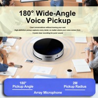 Microphone omnidirectionnel filaire USB Type-C AipoVoice dynamique, portable, à réduction de bruit, haute sensibilité, en métal